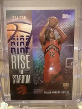 2025-26 Topps #RTS-9 Collin Murray-Boyles Rise to Stardom Purple Rainbow #/250
