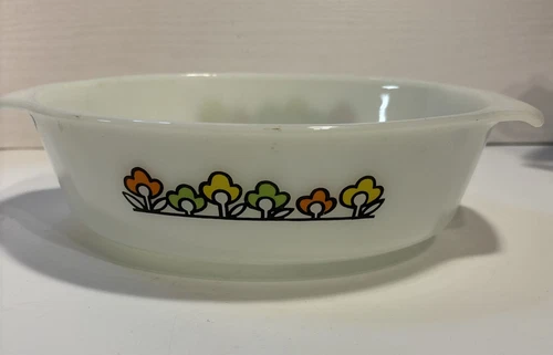 Anchor Hocking Fire King Summerfield Casserole Dish 1.5 Qt 433 Vtg