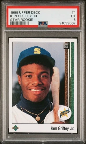 1989 Upper Deck Star Rookie Ken Griffey Jr #1 PSA 5 Rookie RC HOF