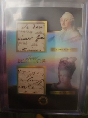 Louis XVI & Antoinette Dual Handwritten Relic POTP 1700  Let Them Eat Cake 