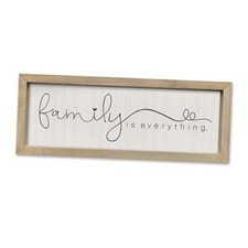 SRSZHIYUE Family is Everything Wall Decor 16"L x 6"W Family is Everything Wood