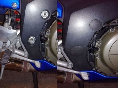 Honda Blackbird Motorrad Rahmen Loch Stopfen Stopfen hässliche Löcher günstig Verbesserung