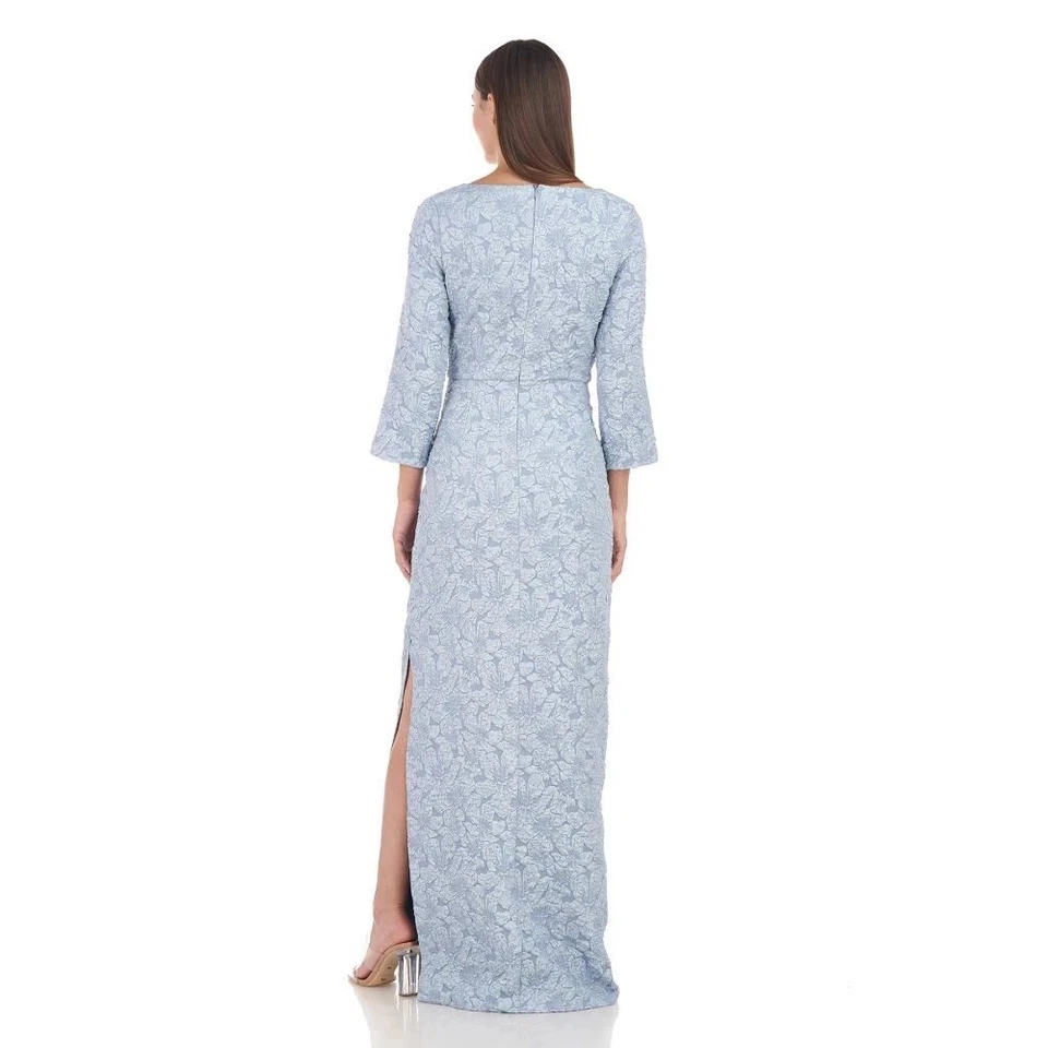 JS Collections Sz 2 Remi Sweetheart Column Gown Slate Long Dress Evening Wedding - Image 3 of 4