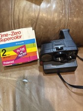Vintage Polaroid Sonar OneStep Black Pronto Camera With Pic Pack Untested