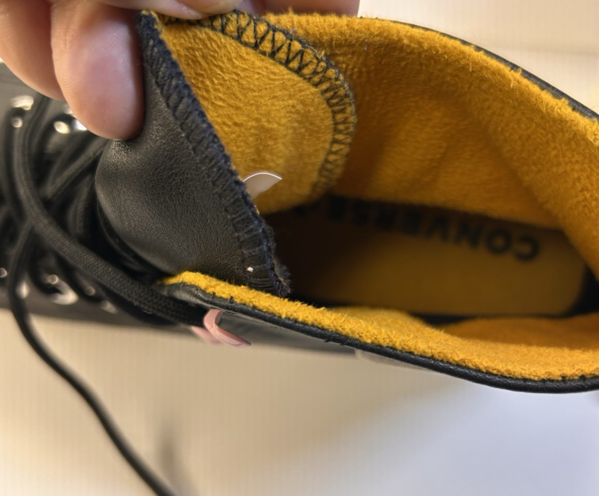 Converse Women's Chuck Taylor Lugged Hi Black leather & Gore-Tex Boots Size 9.5 thumbnail 8