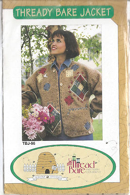 ''Thready Bare Jacket'' The Thread Bare Pattern Co. #TBJ-96 Craft Sewing Embellish
