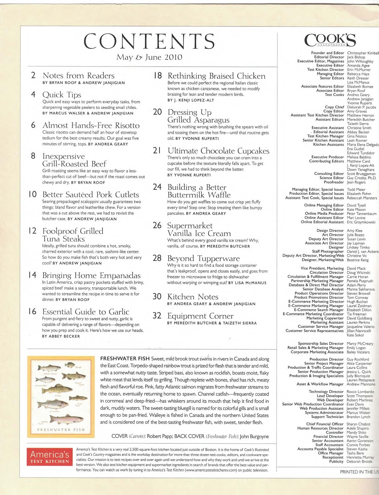 COOK'S Illustrated Back Issue May June 2010 Issue 104 eBay