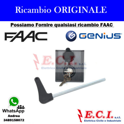 FAAC Genius Original 00058P1127X Unlock Key Set Elite Linear