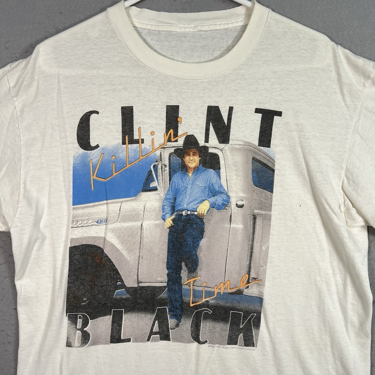 Clint Black Tシャツ 1989年製 vintage Vintage 1989 Clint Black Killin Time Tour T Shirt Adult