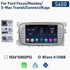 For Ford Focus 2 Mondeo S-MAX Android Carplay Car Radio GPS Multimedia Screen 4G