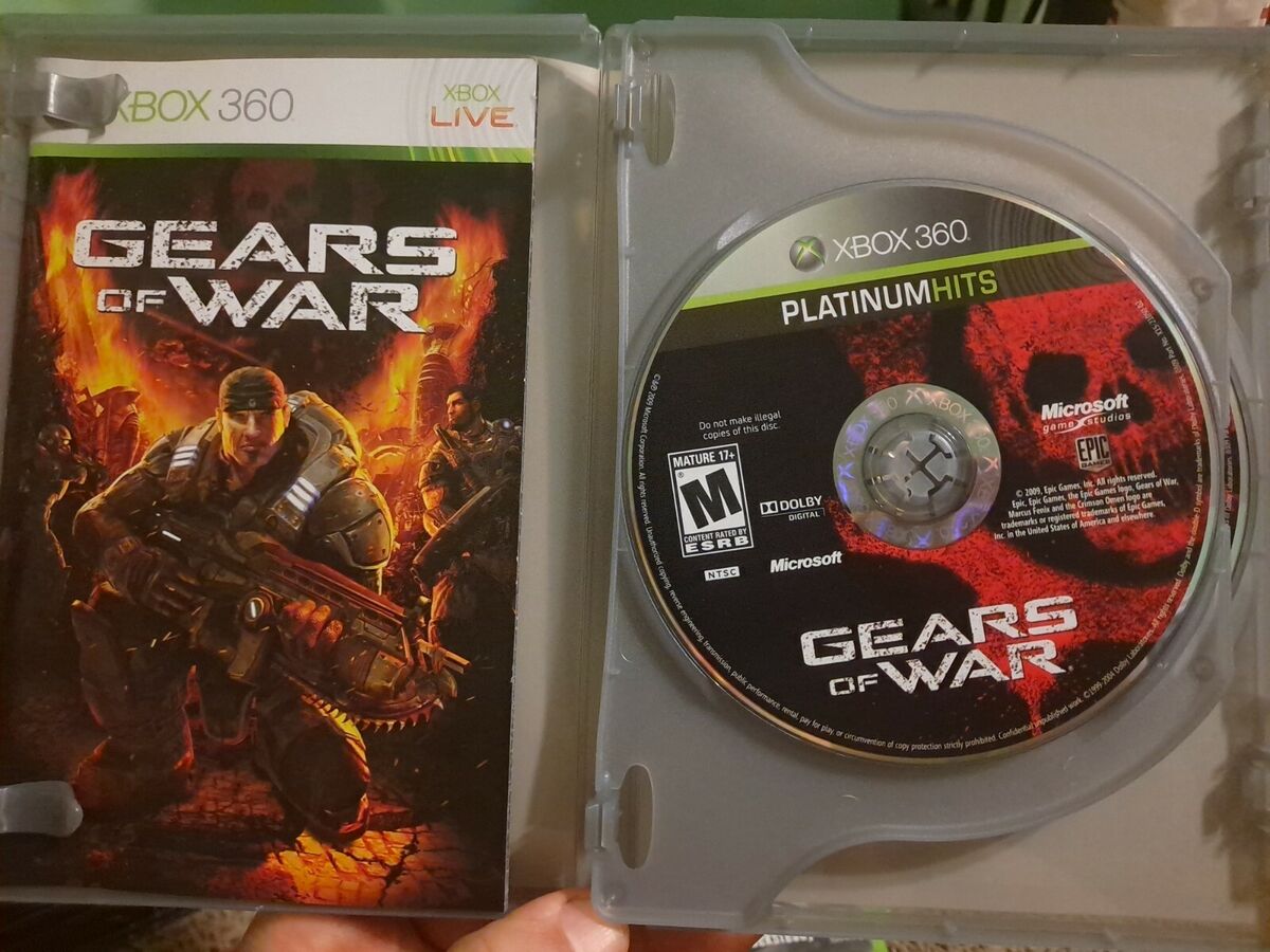 Gears Of War 2-Disc Bonus Edition Xbox 360 Complete Collection Platinum  Hits NEW 882224743068