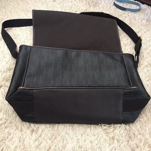 Carolina Herrera bolsos Monograma Canva cuero Ch Bandolera Marrón para  Mujer Hombre | eBay
