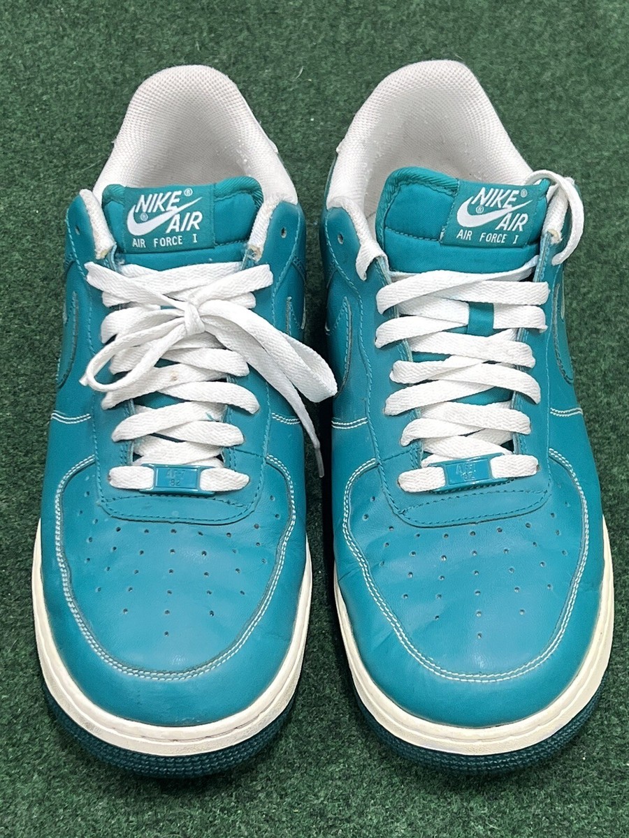 RARE 2012 Nike Air Force 1 Pastel Pack Lush Teal Size 11 AF1 One