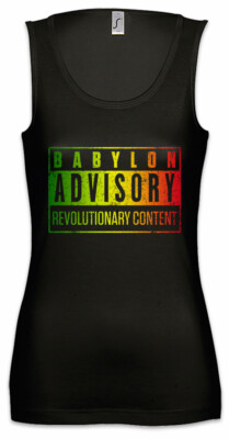 Babylon Advisory Damen Tank Top Rasta Irie Ska Reggae Jamaika Afrika Rastafari