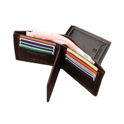 Uomo Verticale Portafoglio Uomo Grandi Dimensioni Portafoglio Uomo Verticale Con Scomparti Per Banconote, Carte Di Credito - Foto 4