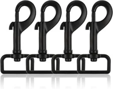 Swivel Snap Hooks Heavy Duty Dog Leash Clips 1 Inch Black Dog Leash Hooks Dog Le