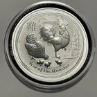 2017 Year o the Rooster Chinese Zodiac Australia Coin 1 Troy Oz .999 Fine Silver