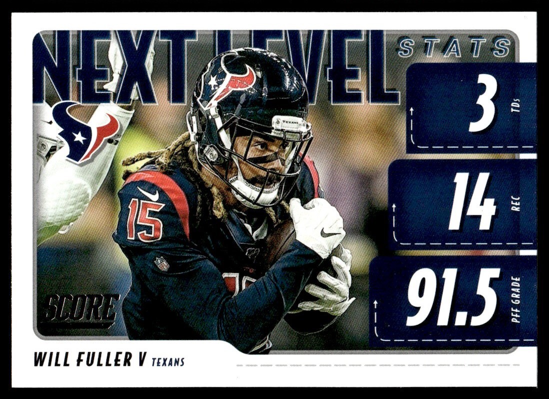 2020 Score Next Level Stats Will Fuller V Houston Texans #NLS-WF