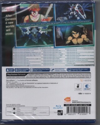 SD Gundam G Generation Cross Rays PS4 Rare Game English Subs rpg action anime x