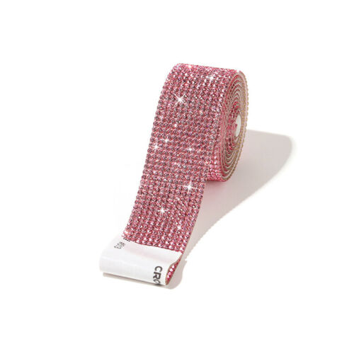 0.9m Glänzend Strass Band Selbstklebend Streifen Aufkleber Rand DIY Glitzer - Bild 14 von 21