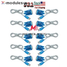 1-10pc USB to RS232 Serial Port 9Pin DB9 Cable Serial COM Port Adapter Convertor
