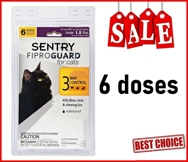 Sentry Fiproguard Flea and Tick Topical Drops for Cats 6