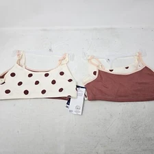 Girl's Old Navy 4-Pack Cami Bras / Pink Dots Beige / Size L (10-12)