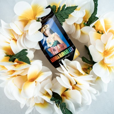 New Ivory Yellow Green Hawaiian Floral Hula Dance Leis Headband