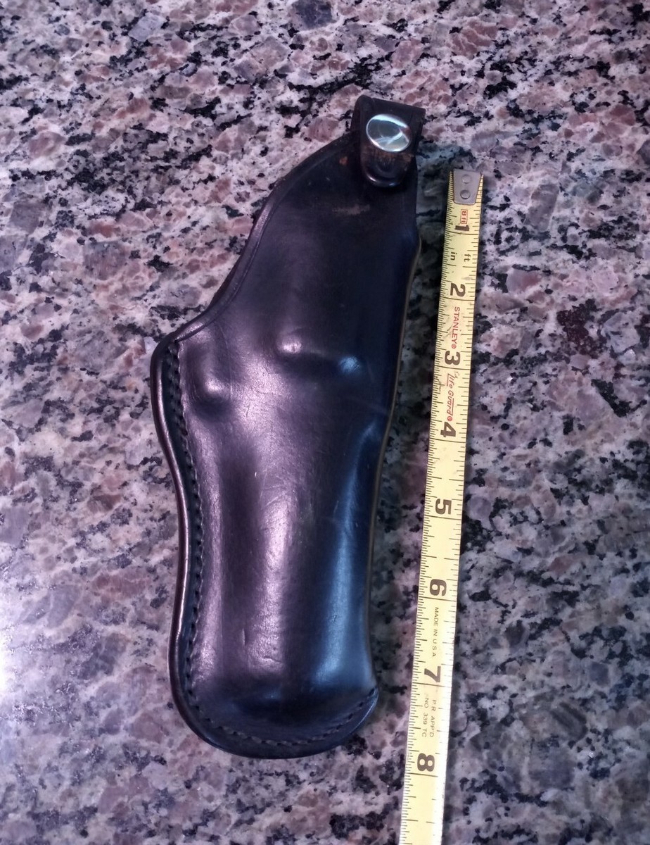 BUCHEIMER DETECTIVE BLACK LEATHER HOLSTER - RH MODEL B37A-34 S&W 4