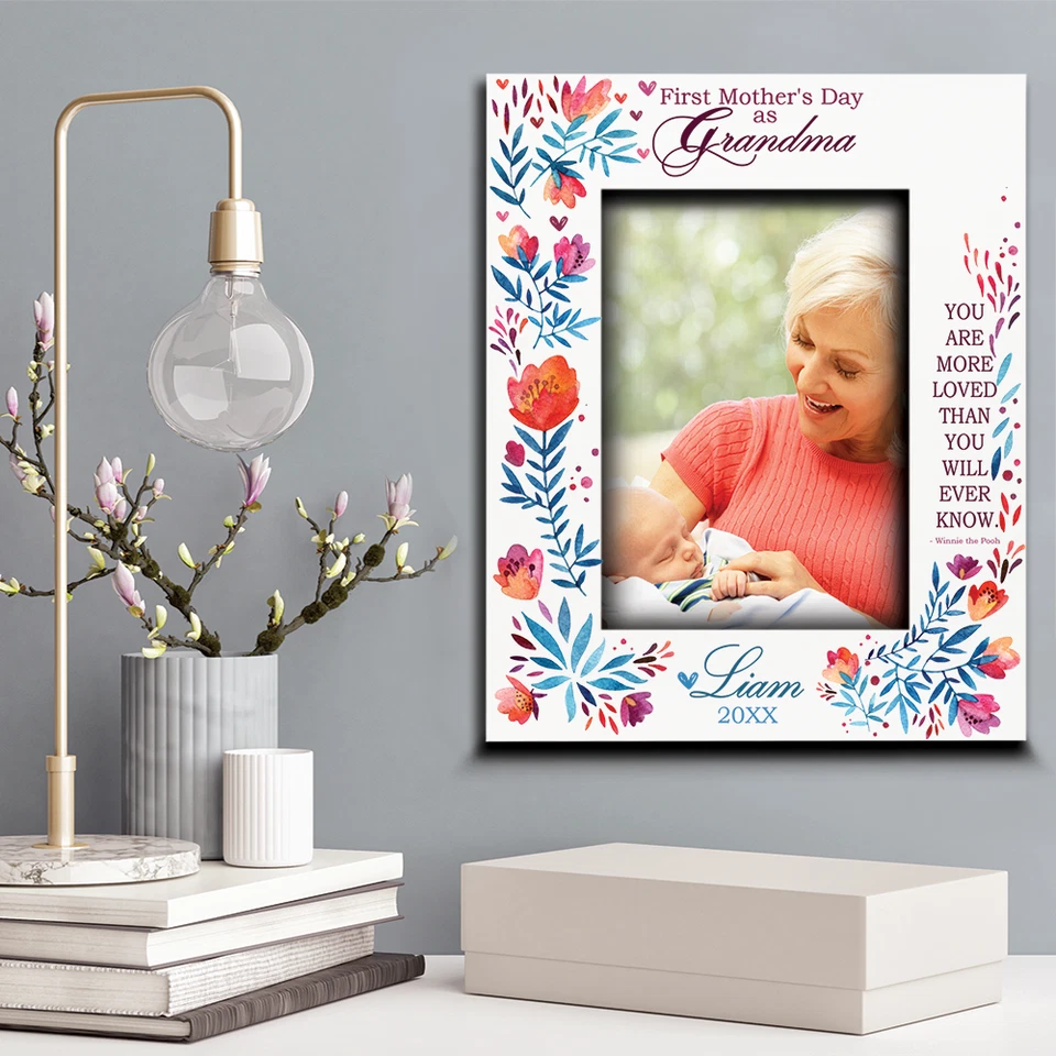 PERSONALIZADO-Primer Día de la Madre como Marco de Abuela-Primera Abuela-Impresión UV Foto 4 de 4