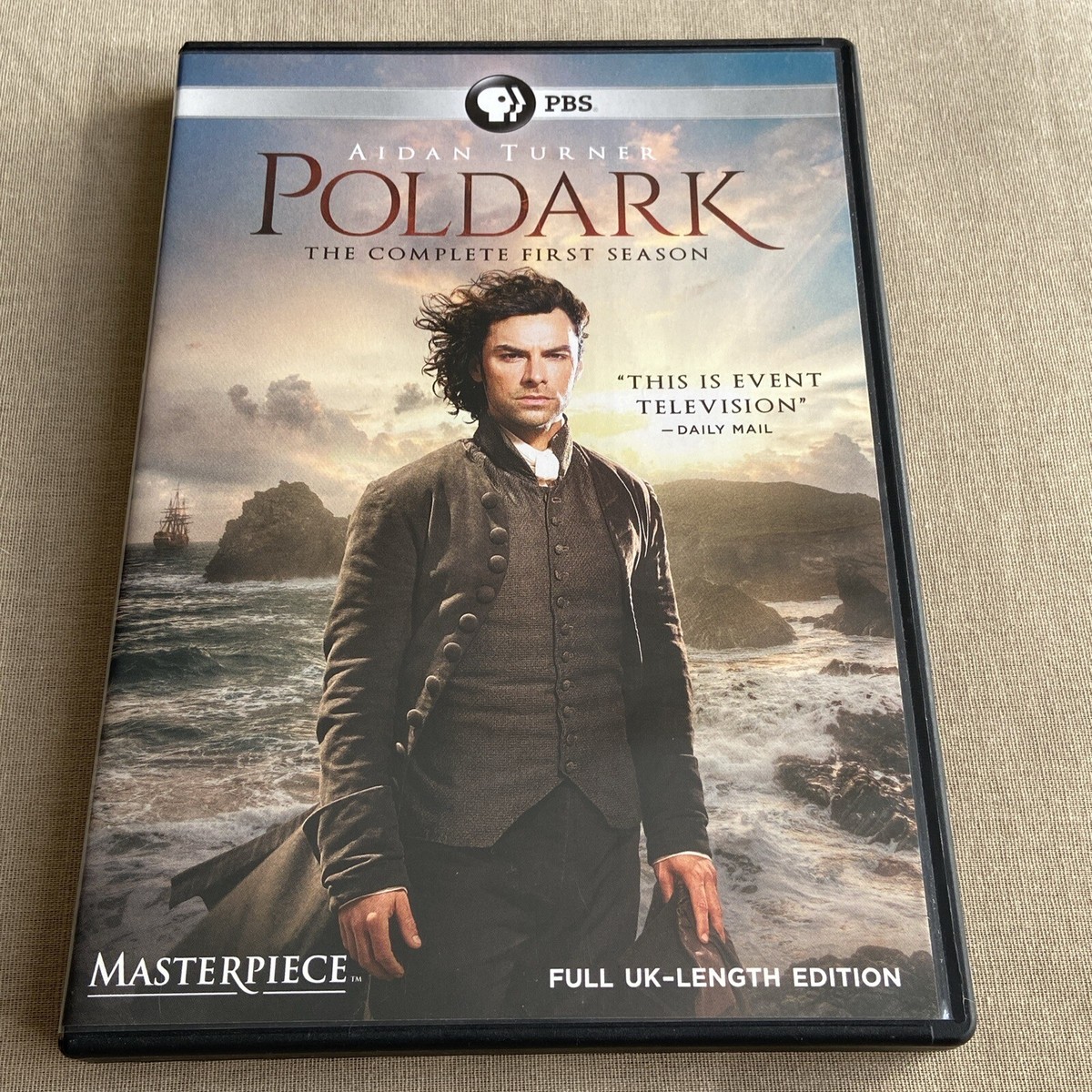 Poldark: Season 1 (DVD 3-Disc 2015) PBS Drama Aidan Turner Eleanor