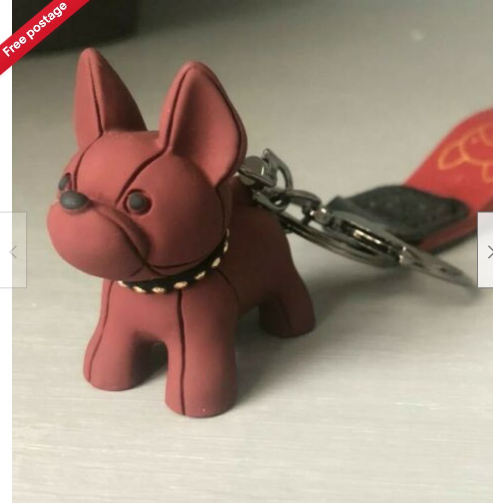 French Bulldog Bag Charm PU Bag Key Ring ⚠️ BUY 2 GET 2 FREE⚠️ eBay