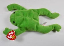 The Beanie Babies Collection Legs the Frog Tag Errors Great Condition