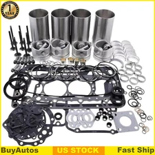 Overhaul Rebuild Kit For Kubota Engine V1902 V1902B Bobcat Excavator 231
