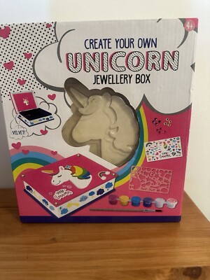 Create Your Own Unicorn Jewelry Box Set 