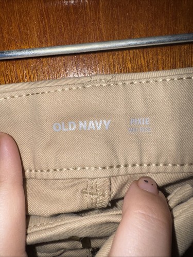 Neu mit Etikett Old Navy Pixie Mid Rise Damenjeans khaki Größe 10 - Bild 5 von 8