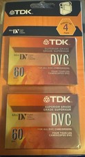 4 Pack TDK DVC 60 Mini DV Digital Video Cassette Tapes Superior Grade NEW SEALED