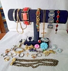 Jewelry Lot Estate Sale A Few Sterling, Vintage Siam Mostly Costume 33 pcs Mixed