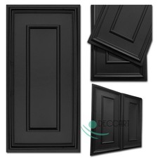 Pannelli Rivestimento Parete 3D Neri 100x50cm Lastre Muro PVC Decorativi