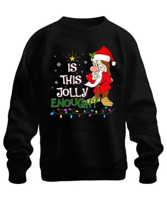 Is This Jolly Enough Weihnachtsmann lustig Weihnachten Vintage Unisex Sweatshirt