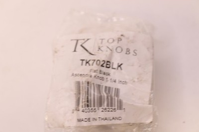 Top Knobs Square Cabinet Knob 1-1/4 TK702BLK