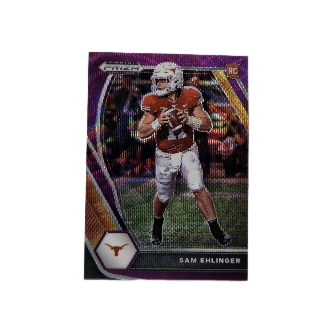2021 Panini Prizm Draft Picks - Sam Ehlinger #131 Purple Wave Prizm (RC)