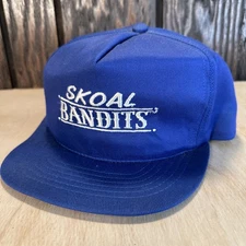 Vintage Skoal Bandits Hat Snapback Cap Smokeless Tobacco 80s 90s Vtg Blue