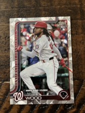2025 Topps Update Series Baseball James Wood Cracked Ice Card