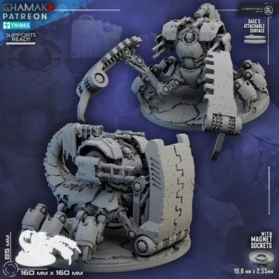 Lost Legion Terror Bastion by Ghamak - 160 mm Sci-fi Tabletop Miniatures