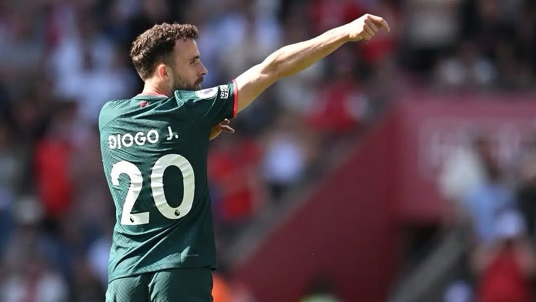 Diogo Jota #20 Mens Nike Liverpool FC Away Match Prepared