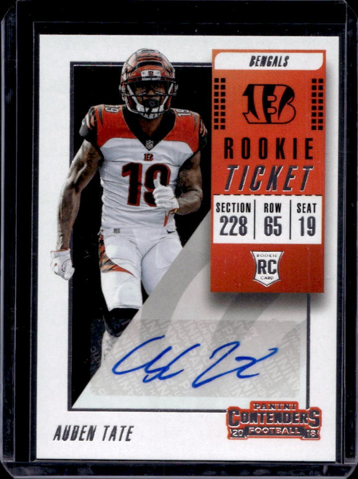 Auden Tate Panini Contenders #196 Autograph