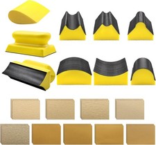 9 PCS Contoured Profile Hand Sanding Block, 4 Inch Hand Sander Block