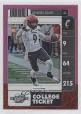 2022 Chronicles Draft Picks Contenders Optic Pink Prizm Desmond Ridder #4 0c2