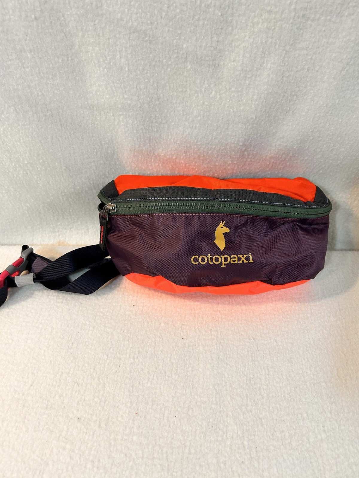 Cotopaxi multicolor belt bag/crossbody/fanny pack Purple Orange Blue Hiking Bag